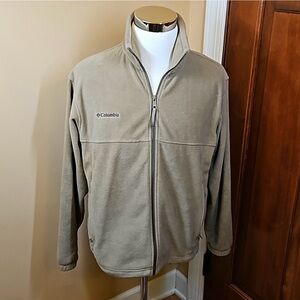 COLUMBIA JACKET SPORTSWEAR COMPANY M TAN BROWN FLEECE